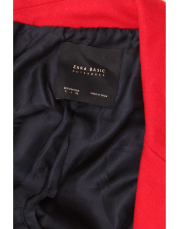 Zara Γυναικείο Παλτό UK 16 Large Red