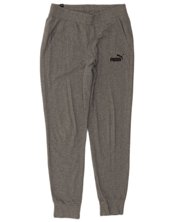 Γυναικεία αθλητική φόρμα PUMA Παντελόνι Joggers UK 14 Μεσαίο γκρι βαμβακερό