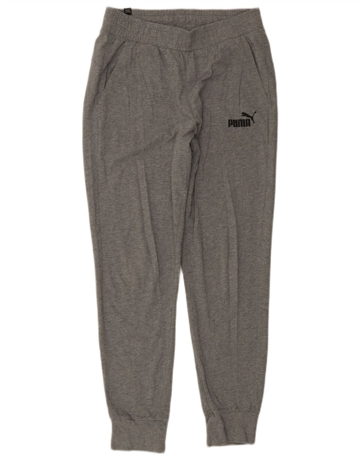 Γυναικεία αθλητική φόρμα PUMA Παντελόνι Joggers UK 14 Μεσαίο γκρι βαμβακερό