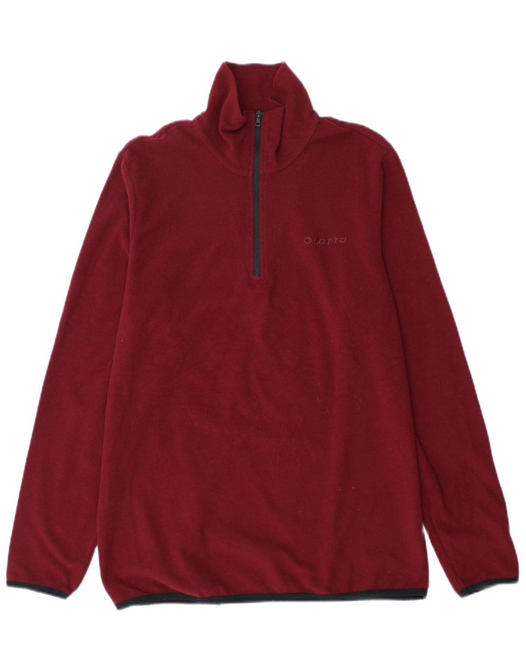 Lotto Ανδρικό φερμουάρ Fleece Jumper με μεσαίο μπορντό πολυεστέρα