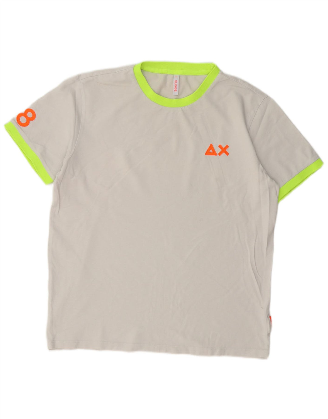 Sun68 Ανδρικό γραφικό T-Shirt Top 2XL Γκρι βαμβακερό