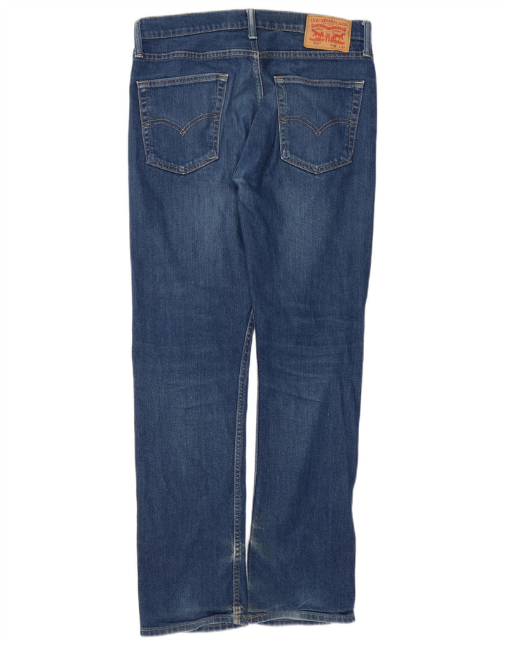 LEVI'S Ανδρικό 513 Slim Straight Jeans W32 L32 Μπλε Βαμβακερό