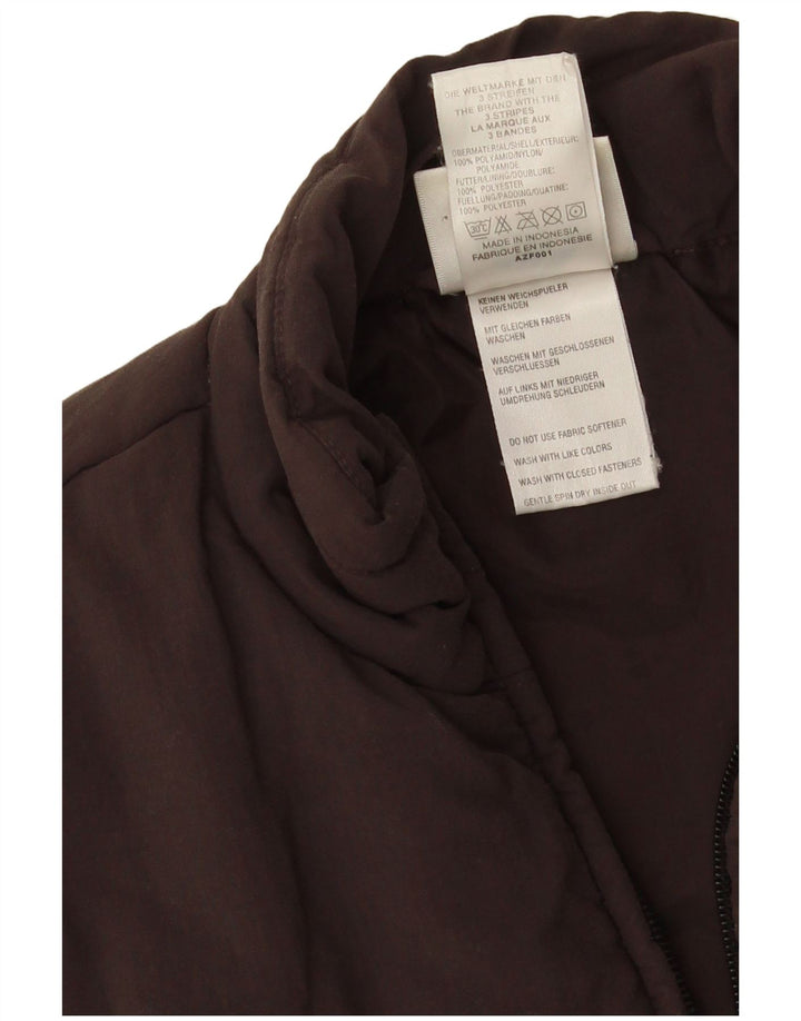 Adidas Γυναικεία padded Gilet UK 10 Small Brown Polyamide