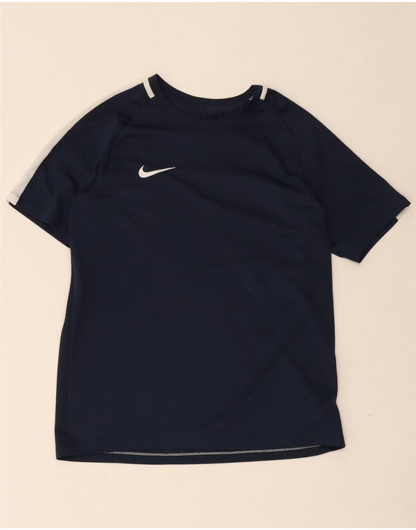 T-shirt Nike Boys Dri Fit Top 13-14 ετών Navy Blue Colorblock Πολυεστέρας
