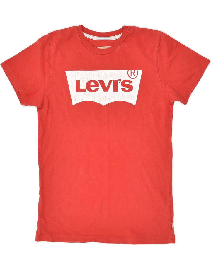 LEVI'S Boys Graphic T-Shirt Top 11-12 Years Red Cotton | Vintage Levi's | Thrift | Second-Hand Levi's | Used Clothing | Messina Hembry 
