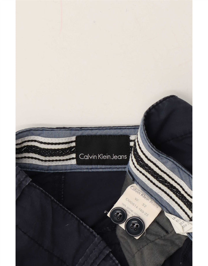 Ανδρικό σορτς Chino Calvin Klein W32 Βαμβακερό μεσαίο ναυτικό