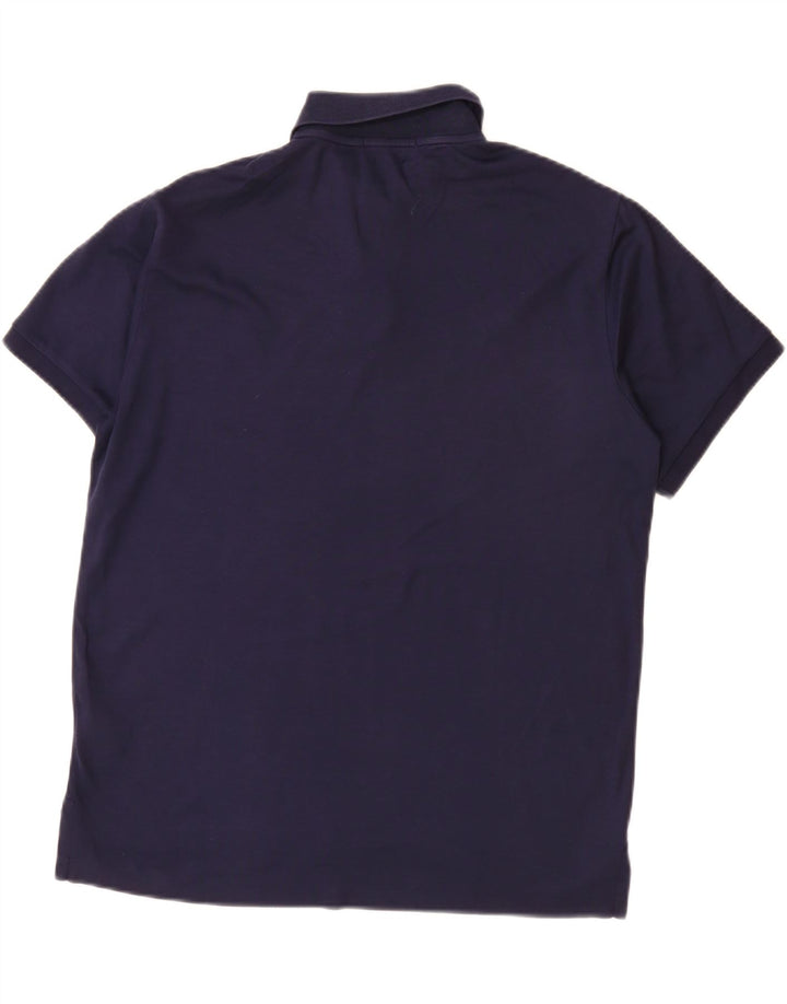 POLO RALPH LAUREN Ανδρικό πουκάμισο πόλο με λεπτή εφαρμογή, μεγάλο μπλε βαμβακερό