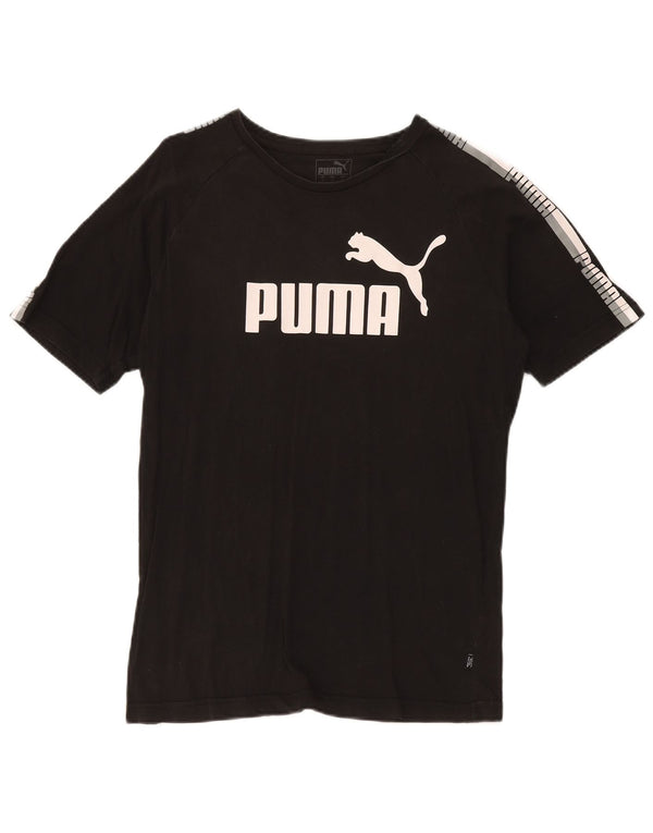 Ανδρικό γραφικό T-Shirt Puma Top Medium Μαύρο