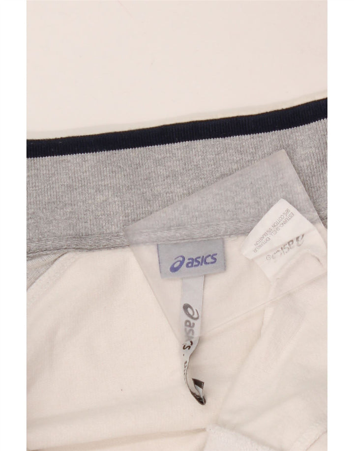 Γυναικεία αθλητική φόρμα ASICS Top Jacket UK 14 Medium Off White Colourblock