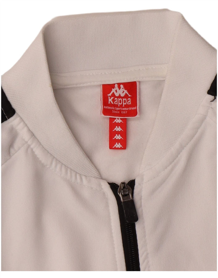 KAPPA Girls Graphic αθλητική φόρμα Top Jacket 11-12 Years Small White