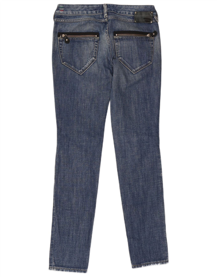 Diesel Womens Distressed Slim Jeans W28 L32 Blue Cotton