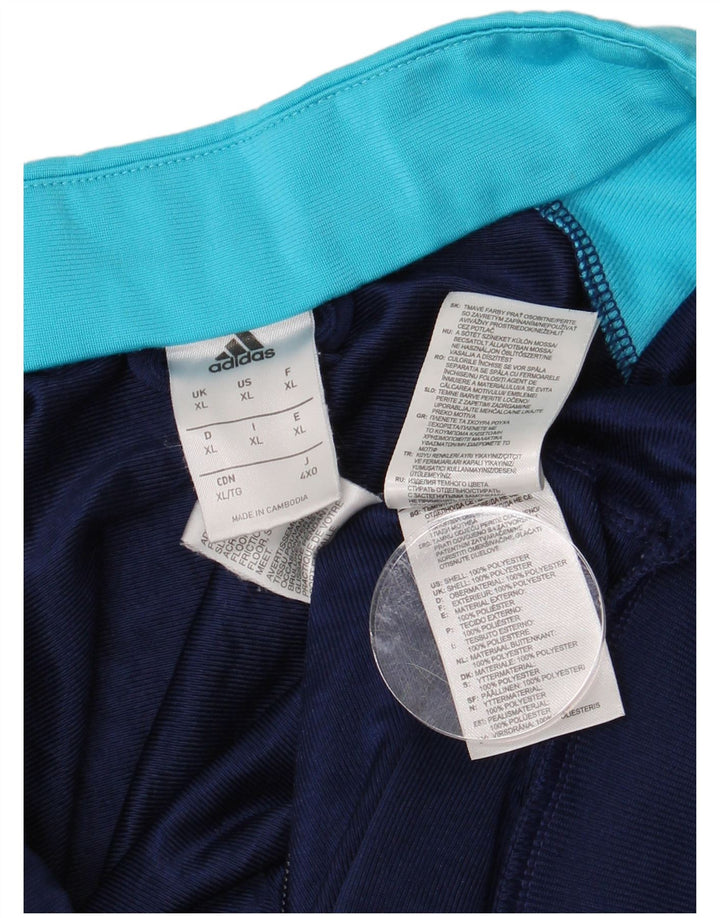 Ανδρική φόρμα ADIDAS XL Navy Blue Colorblock Polyester