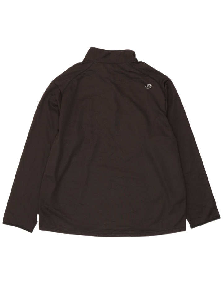 Ανδρικό φούτερ με φερμουάρ TRIBORD 3XL μαύρο πολυεστέρα