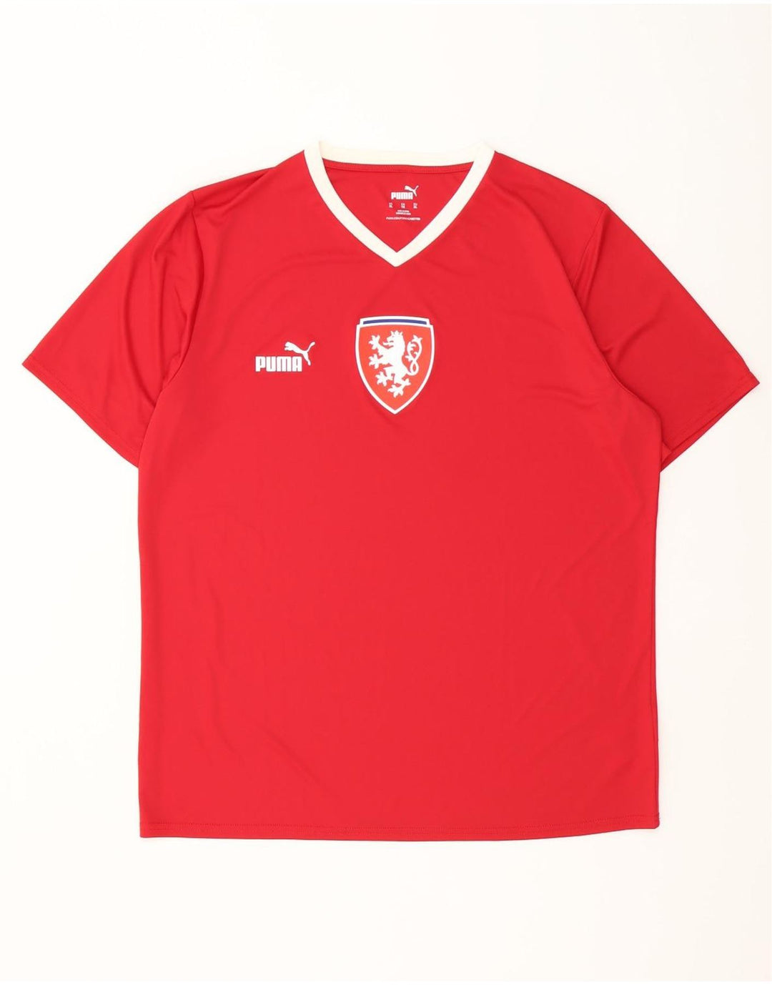 Γραφικό T-Shirt Puma Mens Τσεχίας Top XL Red Polyester