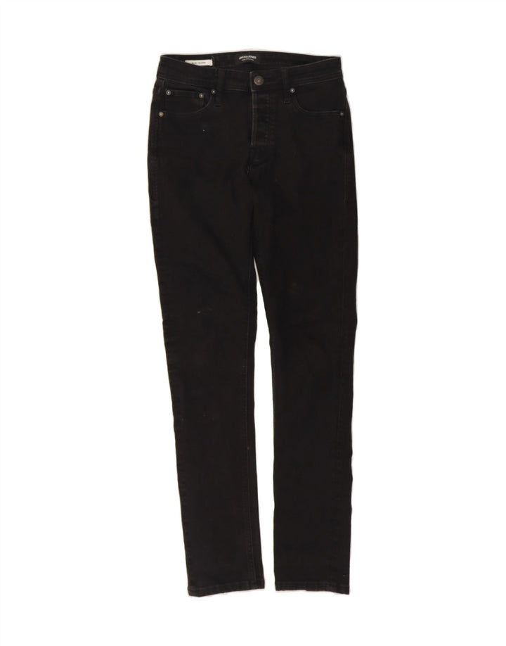 JACK & JONES Womens GLENN Slim Jeans W28 L32 Black Cotton Vintage Jack & Jones and Second-Hand Jack & Jones from Messina Hembry 