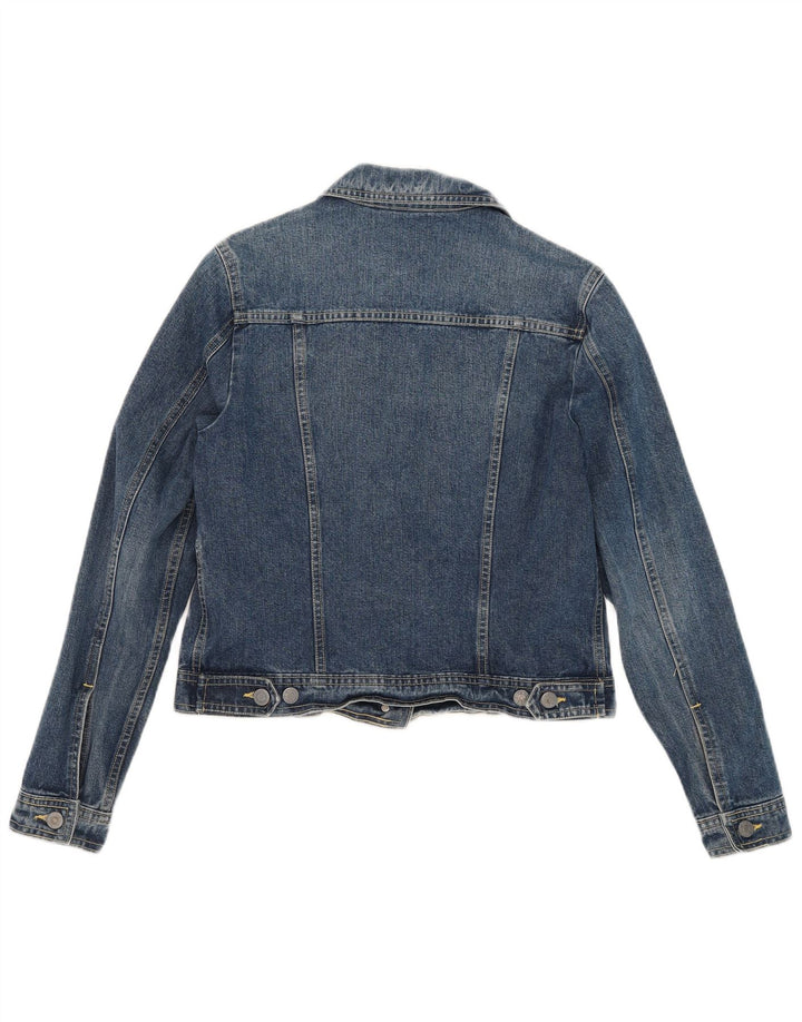 Νέο γυναικείο τζιν μπουφάν Penny Crop UK 12 Medium Blue Cotton