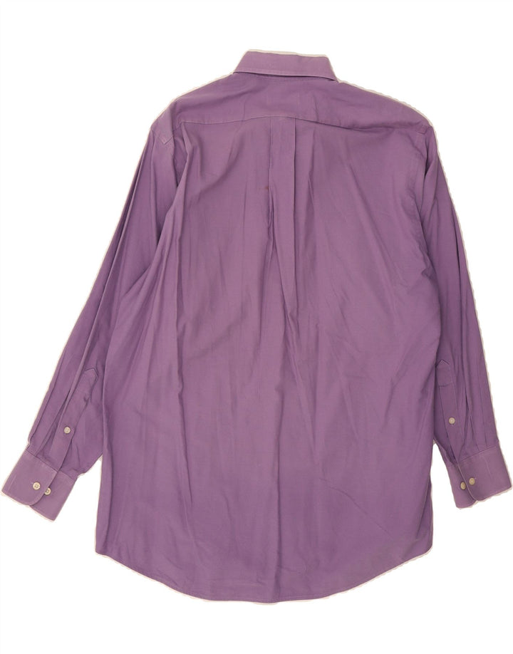 CHAPS Mens Oxford Shirt Size 15-15 1/2 Medium Purple Cotton Vintage Chaps and Second-Hand Chaps from Messina Hembry 
