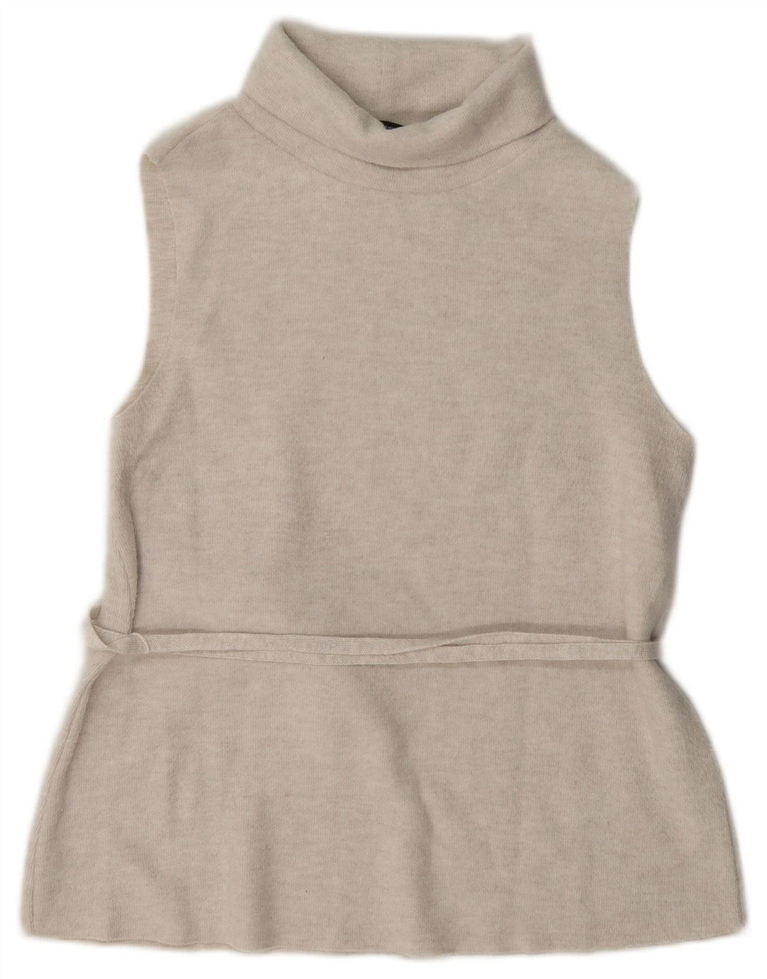 Zara Γυναικείο Γιλέκο Τοπ UK 12 Medium Beige Πολυεστέρας