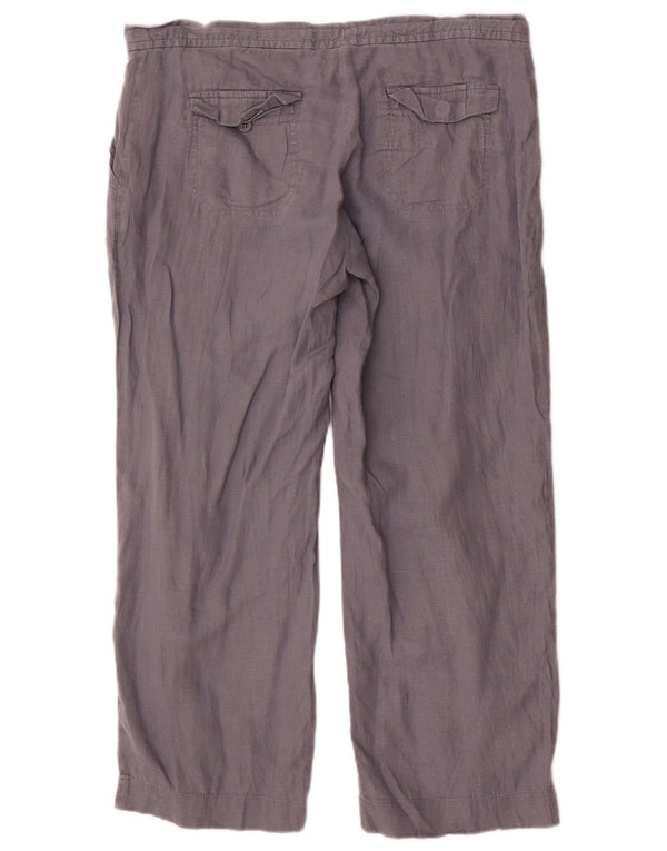 Γυναικείο ίσιο casual παντελόνι Gap UK 12 Medium W34 L26 Grey Len