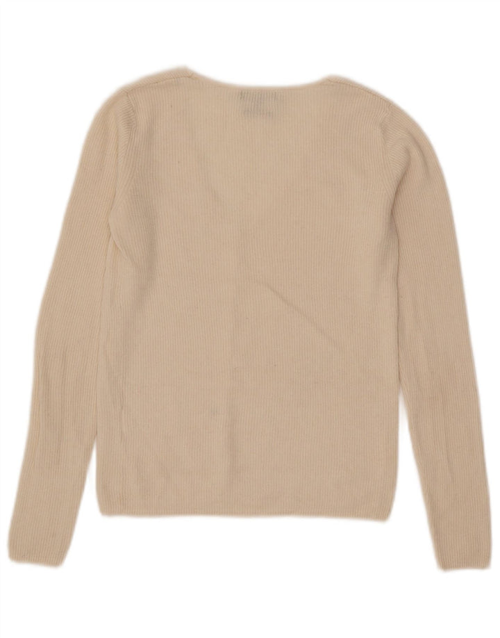 Massimo Dutti Γυναικείο πουλόβερ Crop Cardigan UK 8 Small Off White