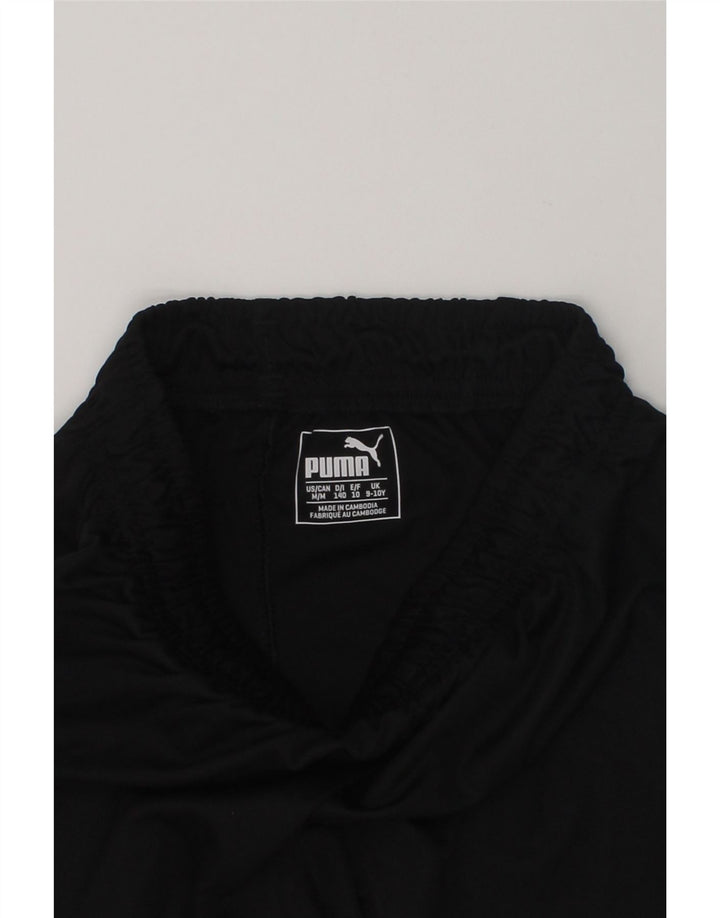 PUMA Boys Sport Shorts 9-10 Years Black | Vintage Puma | Thrift | Second-Hand Puma | Used Clothing | Messina Hembry 