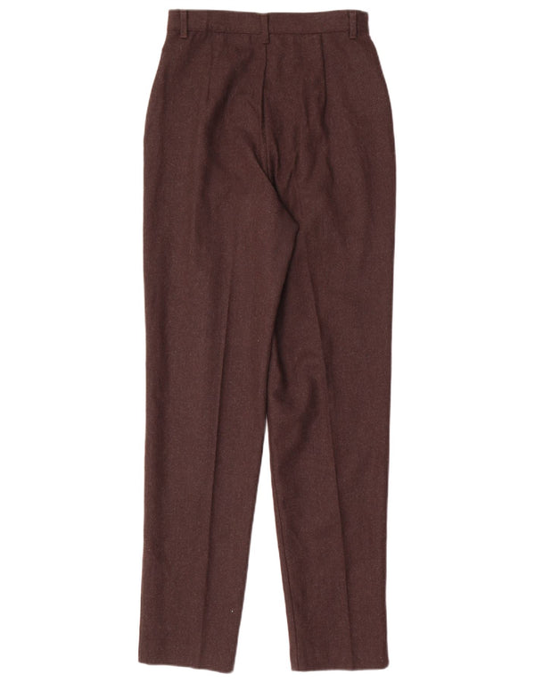Benetton Γυναικείο Ψηλόμεσο Παντελόνι IT 40 Small W24 L30 Καφέ