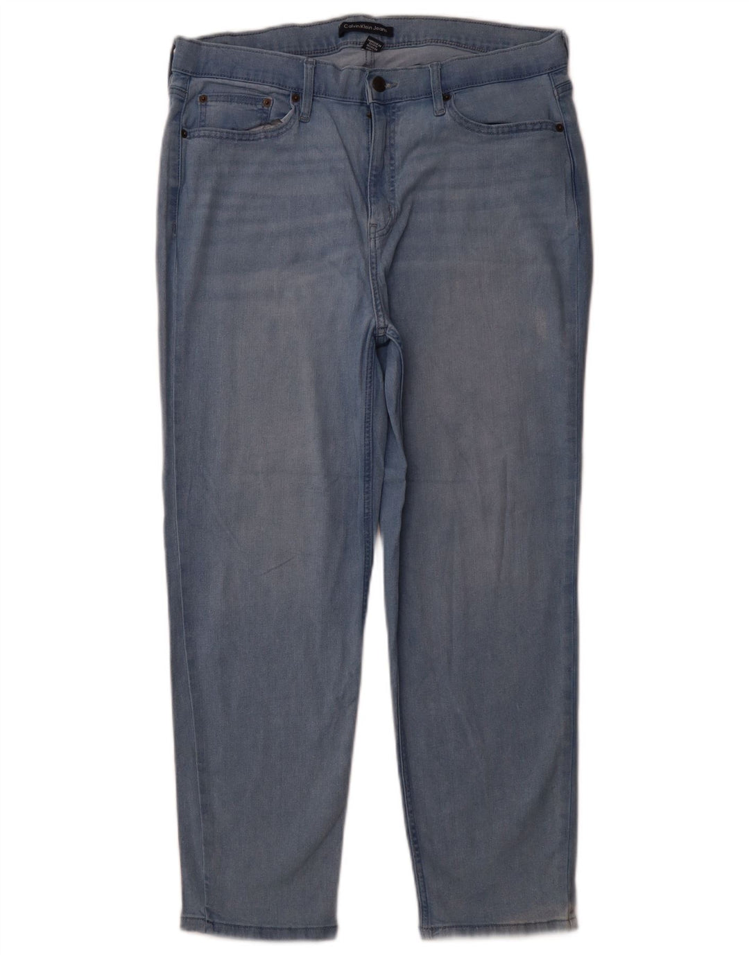 Calvin Klein Γυναικείο Crop Slim Τζιν US 16 Large W33 L26 Μπλε βαμβακερό