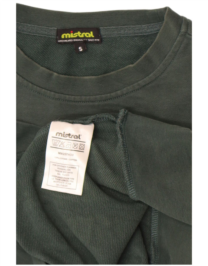 Ανδρικό γραφικό φούτερ Mistral Jumper Μικρό πράσινο βαμβακερό