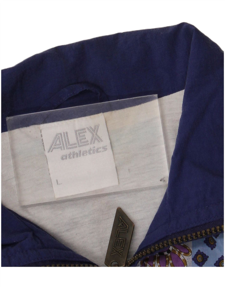 Ανδρική φόρμα Alex Athletics Top Jacket Large Navy Blue Geometric