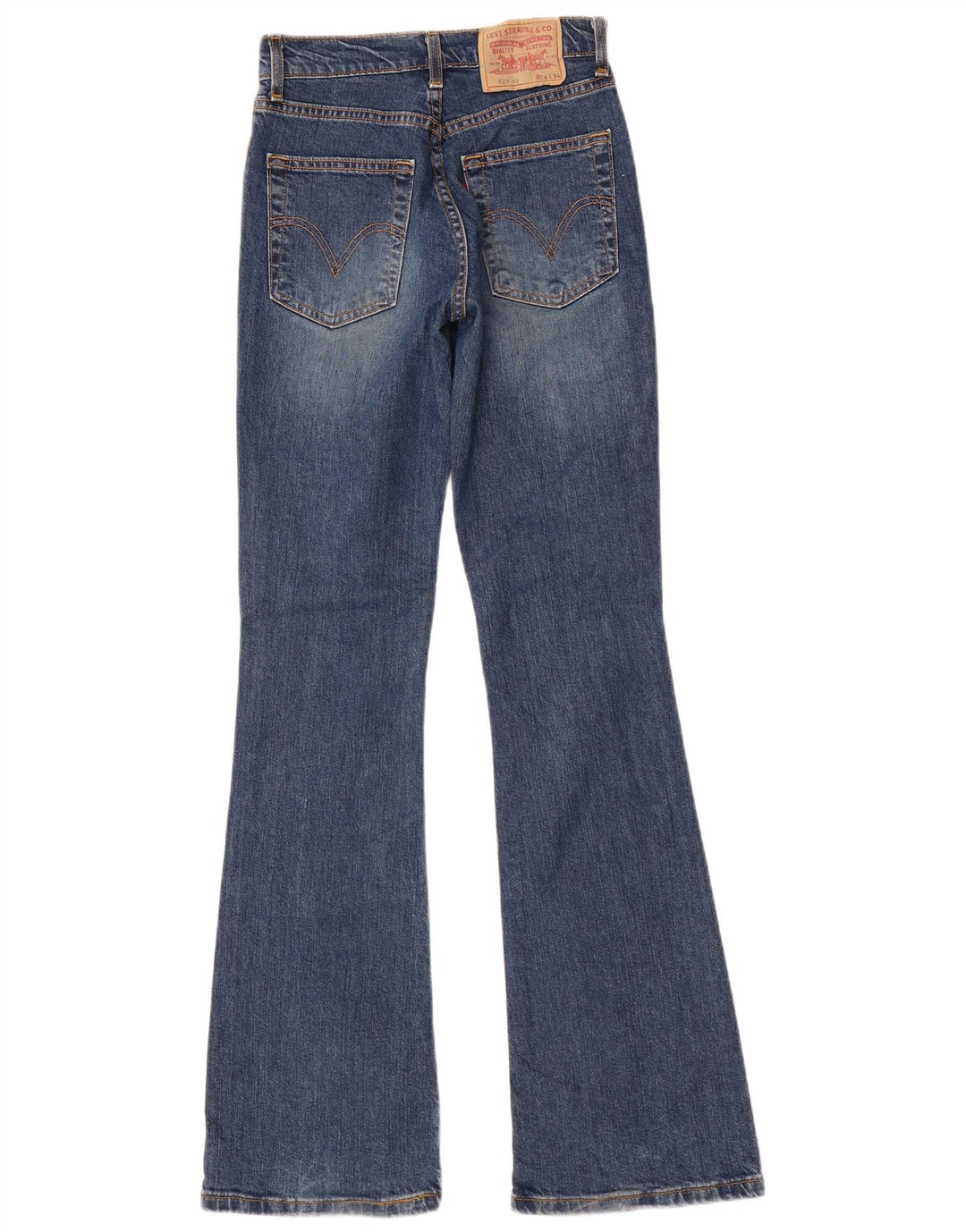 LEVI'S Womens 525 Bootcut Jeans W26 L34 Μπλε βαμβακερό
