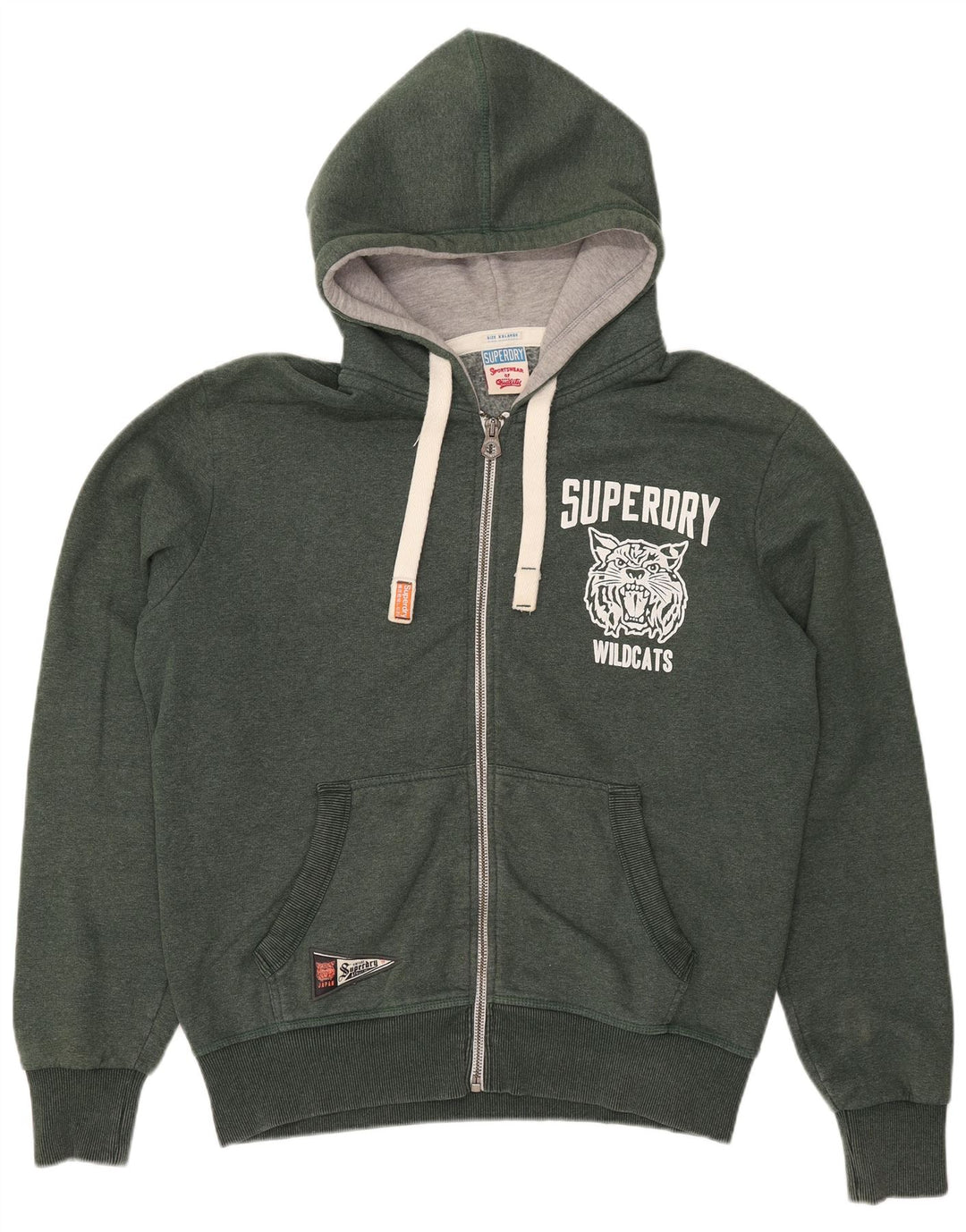 Ανδρικό πουλόβερ με κουκούλα γραφικών SUPERDRY 2XL Χακί Πολυεστέρας