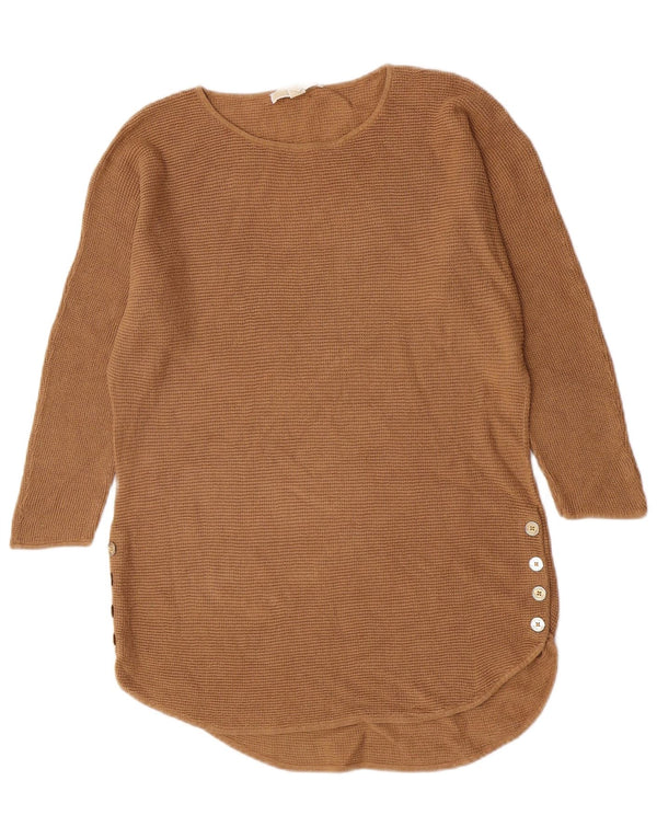 Michael Kors Γυναικείο πουλόβερ με λαιμόκοψη UK 14 Medium Beige