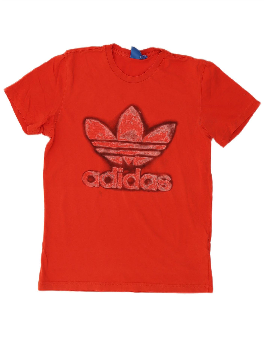 Ανδρικό γραφικό T-Shirt Adidas Top Μεσαίο κόκκινο βαμβακερό