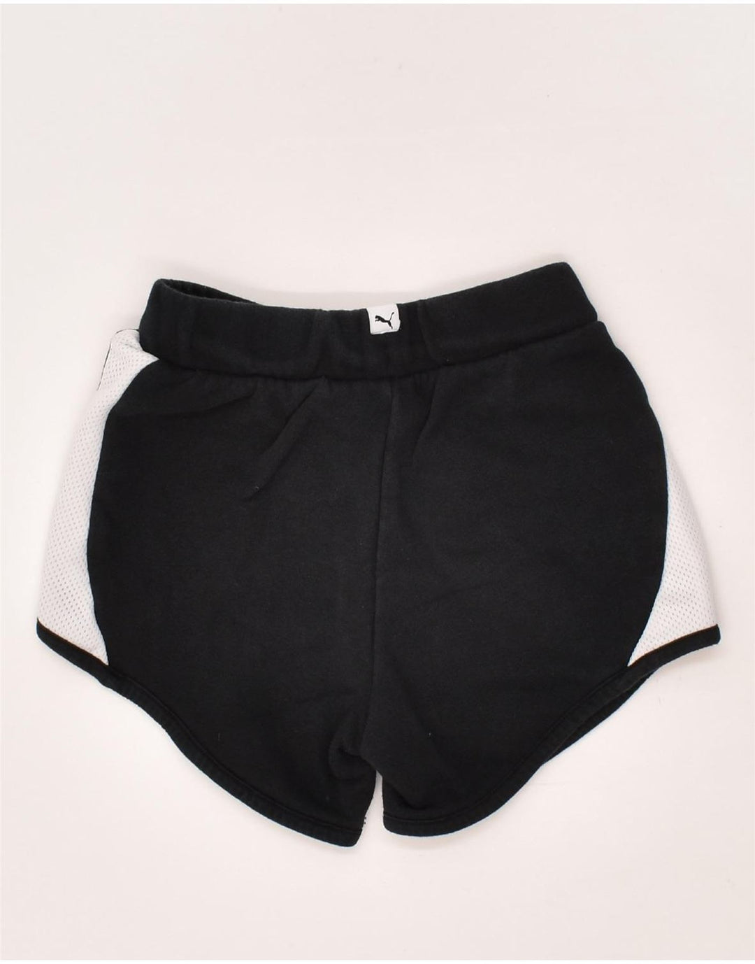 PUMA Boys Sport Shorts 7-8 Years Black Colourblock Cotton | Vintage Puma | Thrift | Second-Hand Puma | Used Clothing | Messina Hembry 