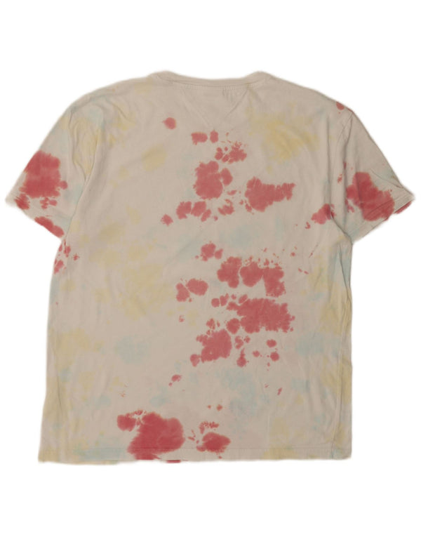 Tommy Hilfiger Ανδρικό γραφικό T-Shirt Top XL Πολύχρωμο Βαμβακερό Tie Dye