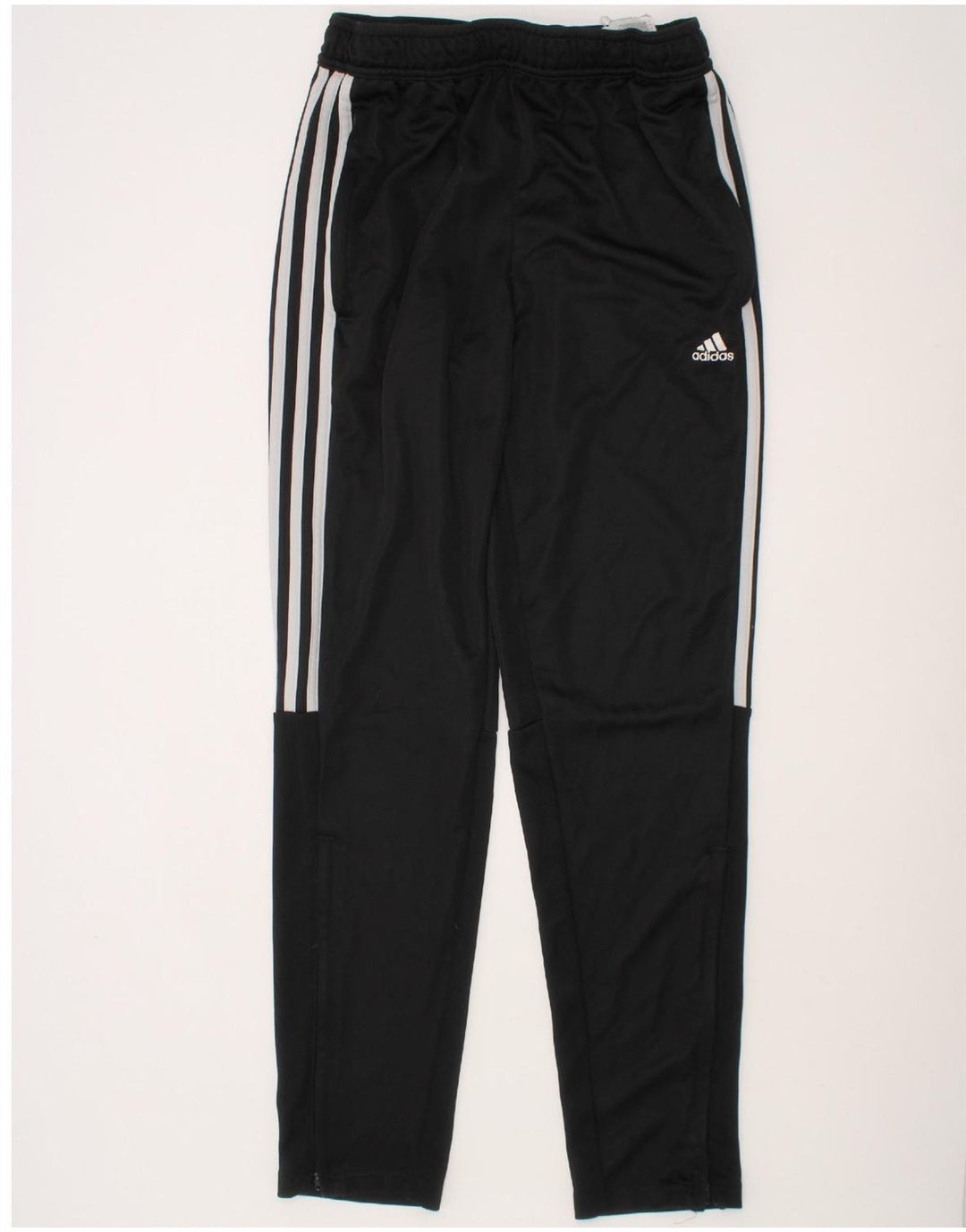 ADIDAS Boys Tracksuit Trousers 13-14 Years  Black Polyester Vintage Adidas and Second-Hand Adidas from Messina Hembry 