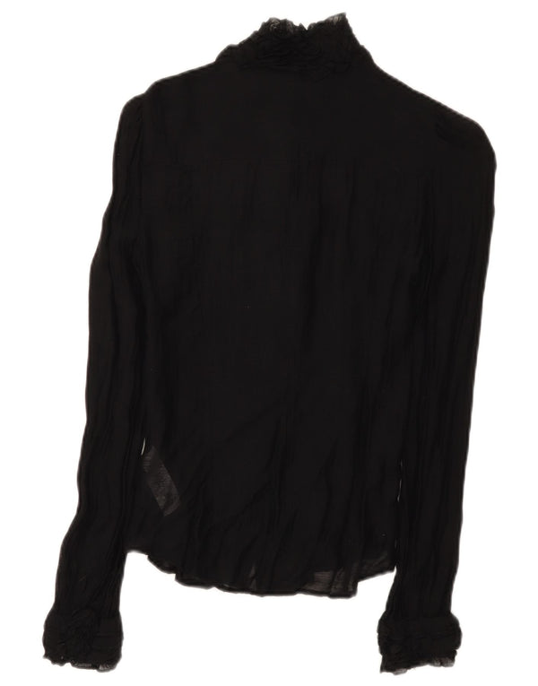 Γυναικεία μπλούζα γαλλικής σύνδεσης UK 6 XS Black Modal