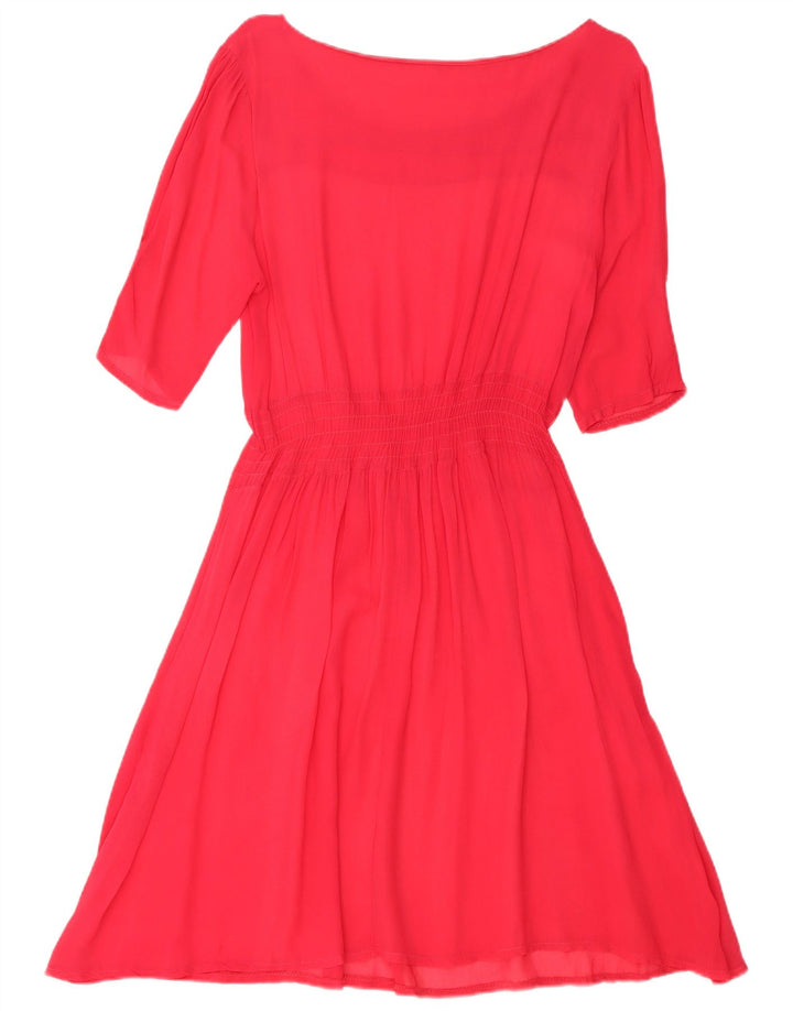 VINTAGE Γυναικείο φόρεμα A-Line UK 14 Large Pink
