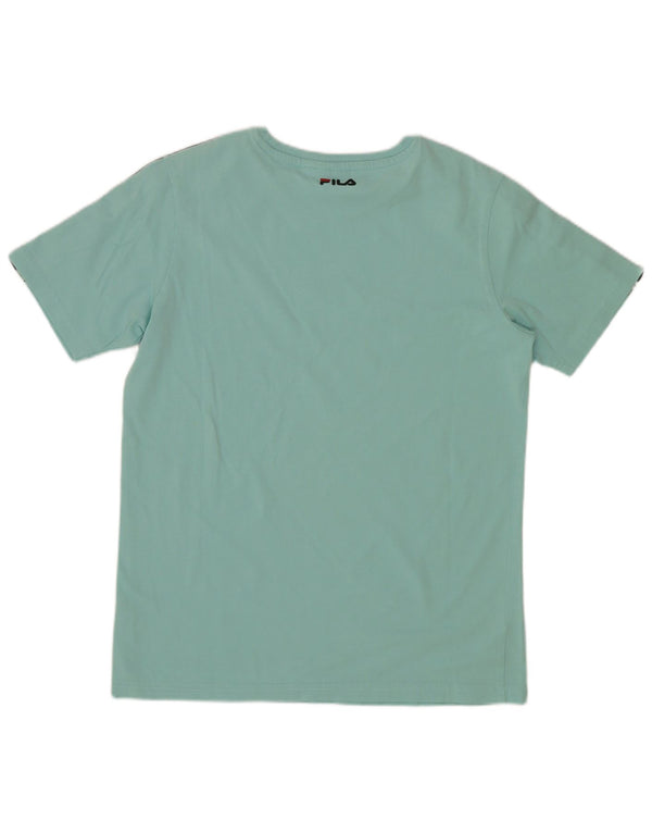 Fila Boys Graphic T-shirt Top 13-14 Years Turquoise Colourblock