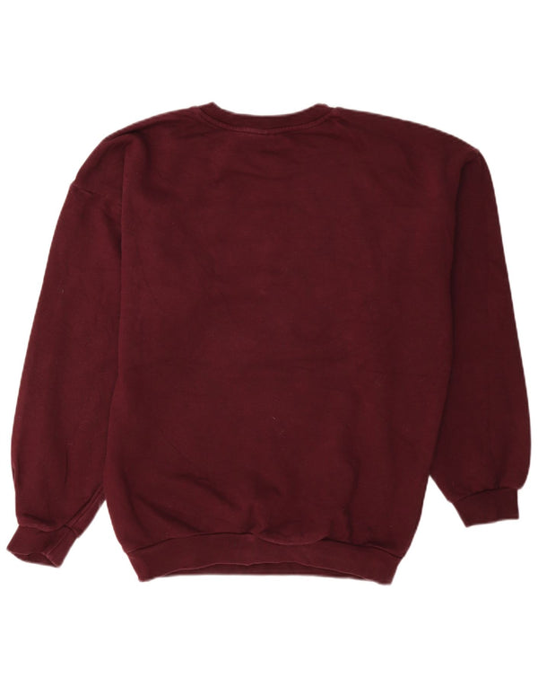 Γυναικείο φούτερ Adidas Oversized Jumper UK 4 XS Βαμβακερό μπορντό