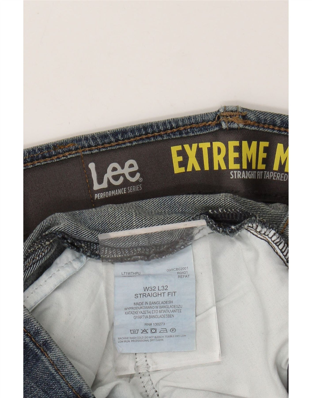 LEE Γυναικείο Extreme Motion Straight Tapered Jeans W32 L32 Μπλε βαμβακερό