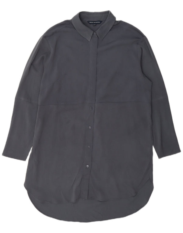 French Connection Γυναικείο πουκάμισο Oversized Φόρεμα UK 10 Small Grey Polyester