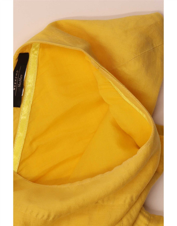 Max Mara Γυναικείο φόρεμα Σαββατοκύριακου A-Line UK 14 Medium Yellow