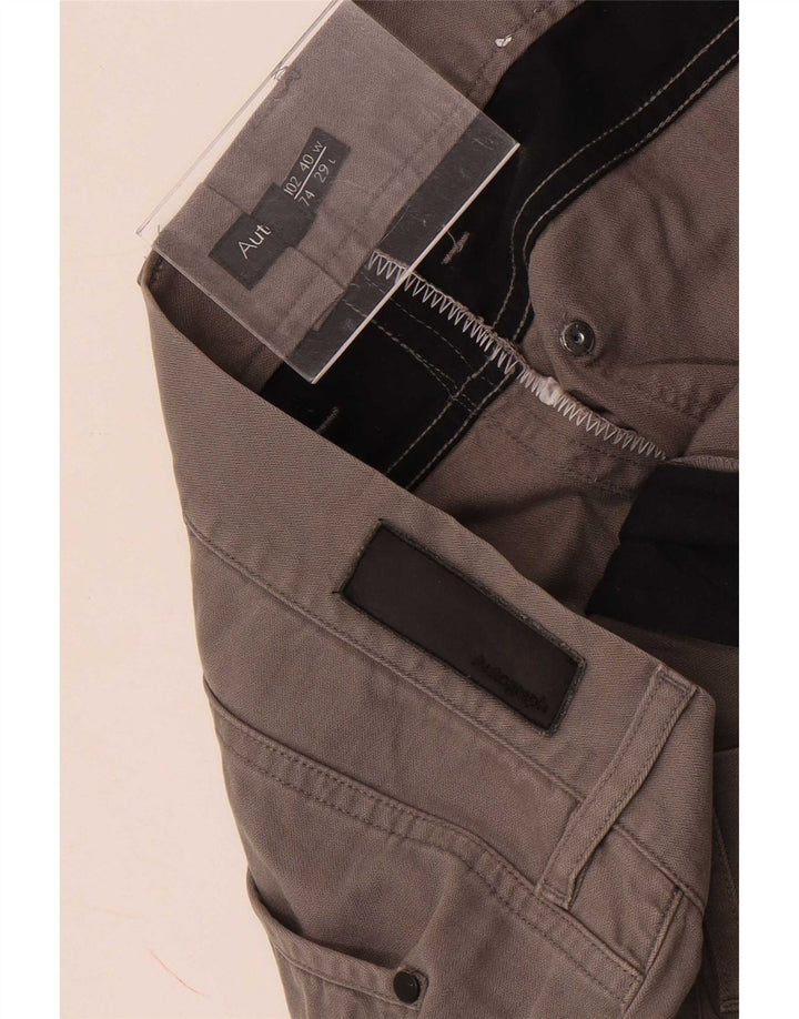 Marks & Spencer Ανδρικό Autograph Straight Cropped Παντελόνι W40 L25 Γκρι