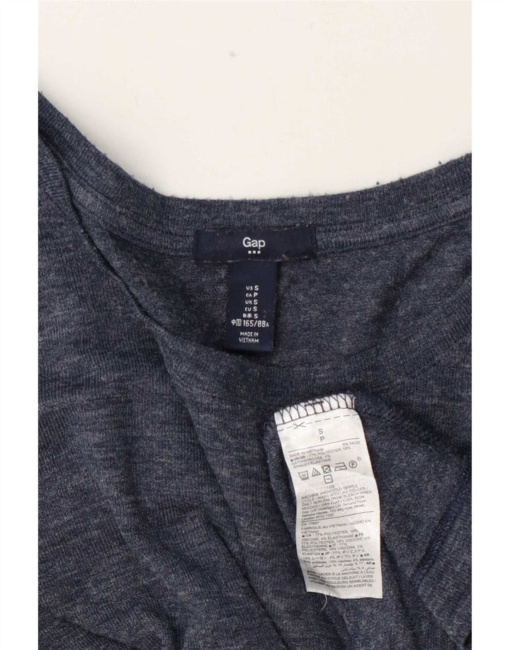 Gap Γυναικείο υπερμεγέθη τοπ μακρυμάνικο UK 10 Small Navy Blue Polyester