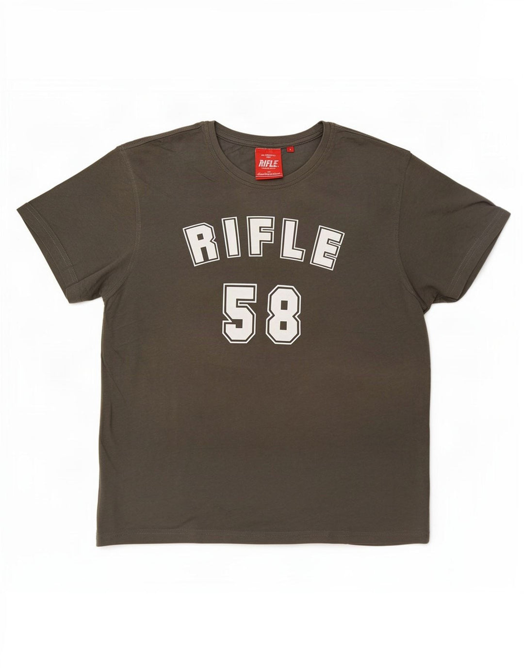 Ανδρικό T-Shirt Rifle Graphic Top Large Grey