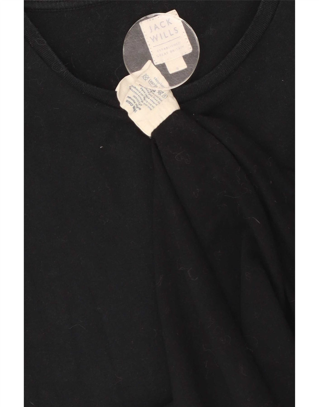 Jack Wills Ανδρικό γραφικό T-Shirt Top Μικρό μαύρο βαμβακερό