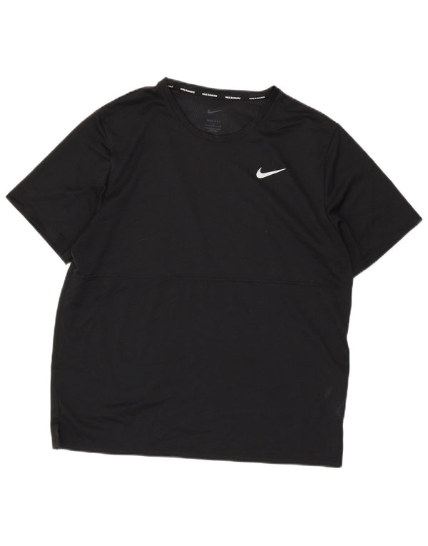 Ανδρικό T-Shirt για τρέξιμο Nike με μεγάλο μαύρο πολυεστέρα