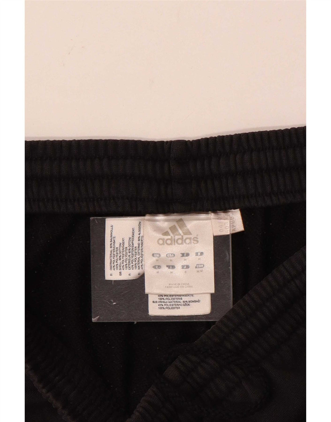 Ανδρική αθλητική φόρμα Adidas, μεσαίο μαύρο βαμβακερό