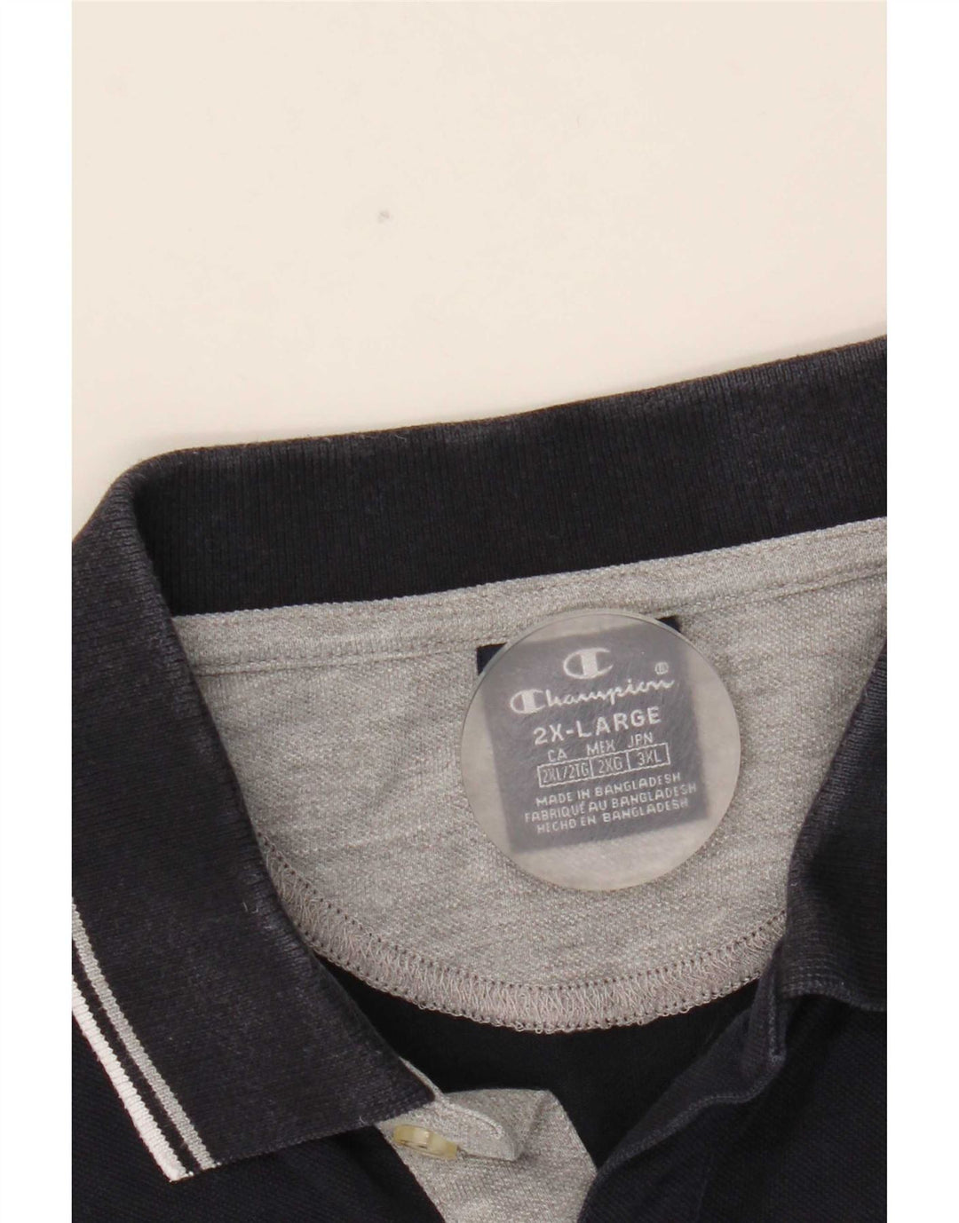Ανδρικό μπλουζάκι πόλο Champion 2XL Navy Blue ριγέ